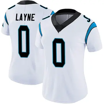 Nike Justin Layne Women's Limited Carolina Panthers White Vapor Untouchable Jersey
