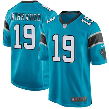 Nike Keith Kirkwood Men's Game Carolina Panthers Blue Alternate Jersey