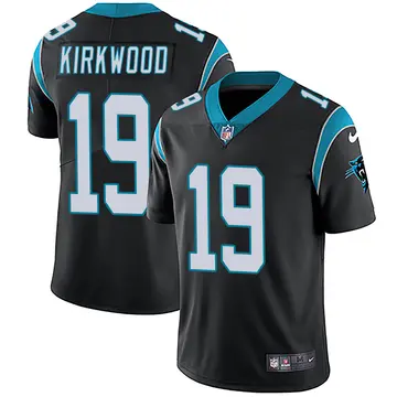 Nike Keith Kirkwood Men's Limited Carolina Panthers Black Team Color Vapor Untouchable Jersey