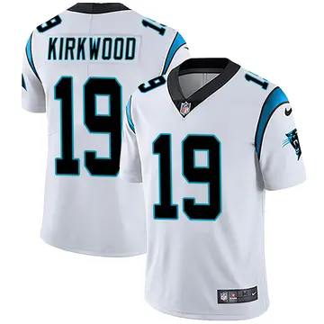 Nike Keith Kirkwood Men's Limited Carolina Panthers White Vapor Untouchable Jersey