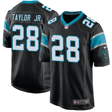 Nike Keith Taylor Jr. Men's Game Carolina Panthers Black Team Color Jersey