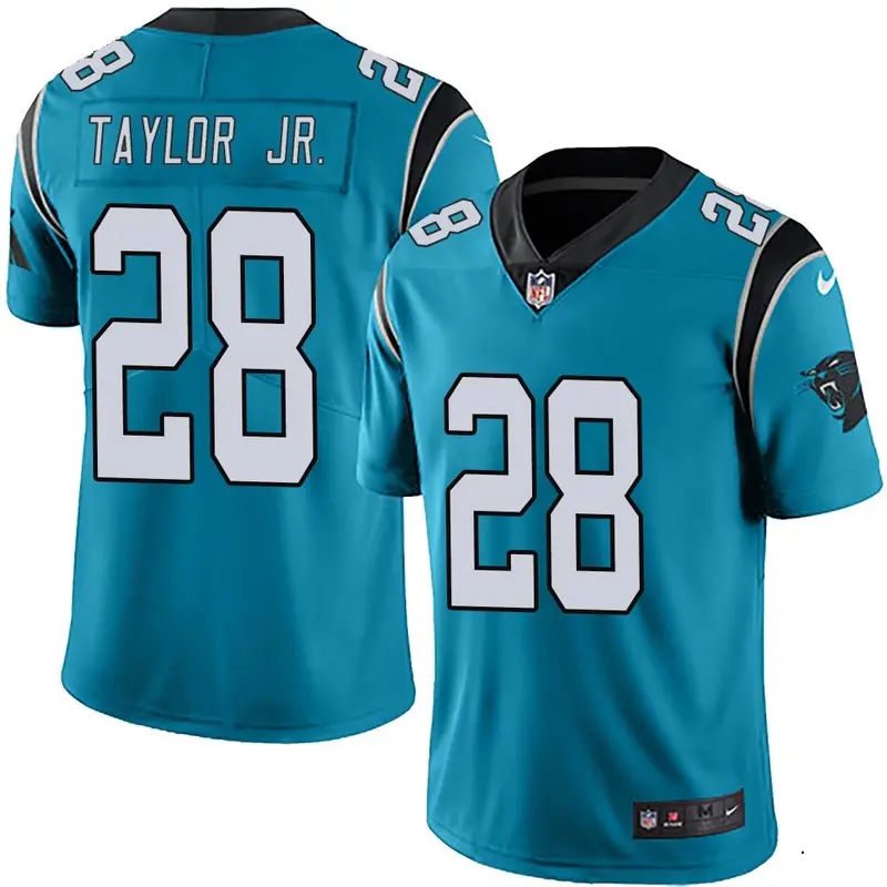 Nike Keith Taylor Jr. Men's Limited Carolina Panthers Blue Alternate Vapor Untouchable Jersey