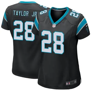 Nike Keith Taylor Jr. Women's Game Carolina Panthers Black Team Color Jersey