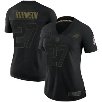 Nike Kenny Robinson Women's Limited Carolina Panthers Black 2020 Salute To Service Jersey