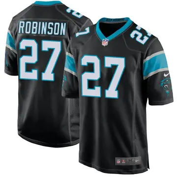 Nike Kenny Robinson Youth Game Carolina Panthers Black Team Color Jersey