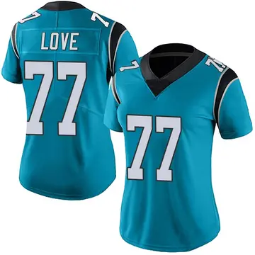 Nike Kyle Love Women's Limited Carolina Panthers Blue Alternate Vapor Untouchable Jersey