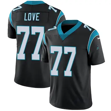 Nike Kyle Love Youth Limited Carolina Panthers Black Team Color Vapor Untouchable Jersey