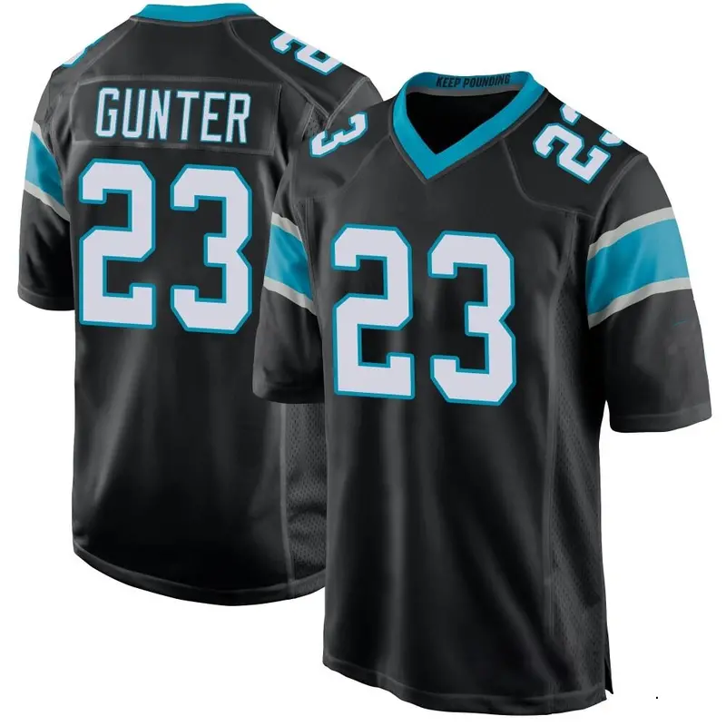 Nike LaDarius Gunter Men's Game Carolina Panthers Black Ladarius Gunter Team Color Jersey