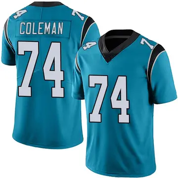 Nike Larnel Coleman Men's Limited Carolina Panthers Blue Alternate Vapor Untouchable Jersey