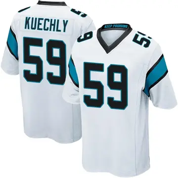 Nike Luke Kuechly Men's Game Carolina Panthers White Jersey
