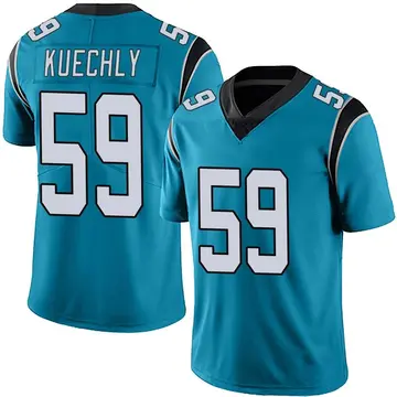 Nike Luke Kuechly Men's Limited Carolina Panthers Blue Alternate Vapor Untouchable Jersey