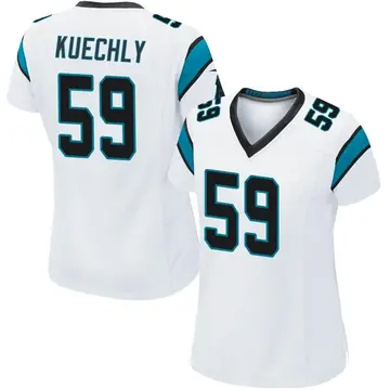 Nike Luke Kuechly Women's Game Carolina Panthers White Jersey
