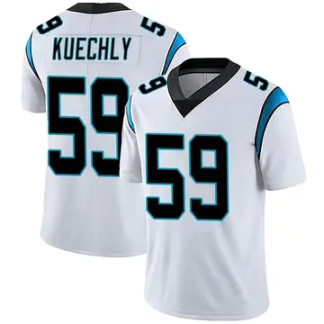 Nike Luke Kuechly Youth Limited Carolina Panthers White Vapor Untouchable Jersey
