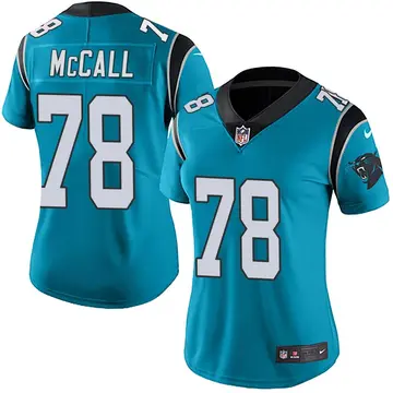 Nike Marquan McCall Women's Limited Carolina Panthers Blue Alternate Vapor Untouchable Jersey