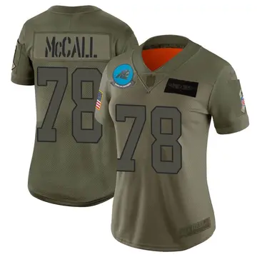 Nike Marquan McCall Women's Limited Carolina Panthers Camo 2019 Salute to Service Jersey