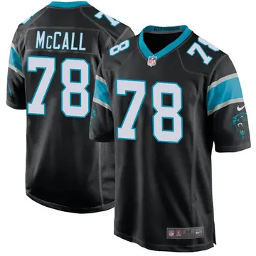 Nike Marquan McCall Youth Game Carolina Panthers Black Team Color Jersey