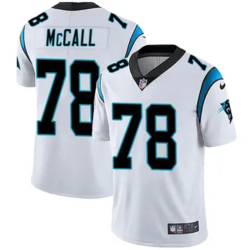 Nike Marquan McCall Youth Limited Carolina Panthers White Vapor Untouchable Jersey