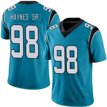 Nike Marquis Haynes Sr. Men's Limited Carolina Panthers Blue Alternate Vapor Untouchable Jersey