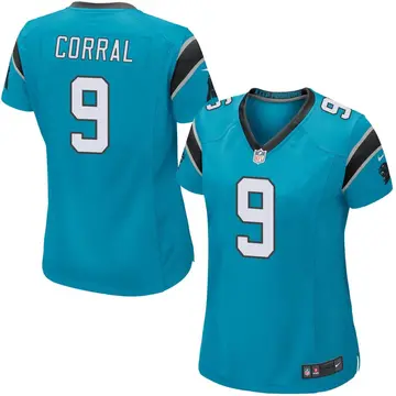 Nike Matt Corral Women's Game Carolina Panthers Blue Alternate Jersey