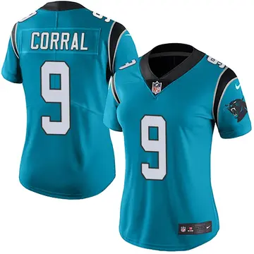 Nike Matt Corral Women's Limited Carolina Panthers Blue Alternate Vapor Untouchable Jersey
