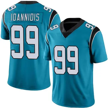 Nike Matt Ioannidis Men's Limited Carolina Panthers Blue Alternate Vapor Untouchable Jersey
