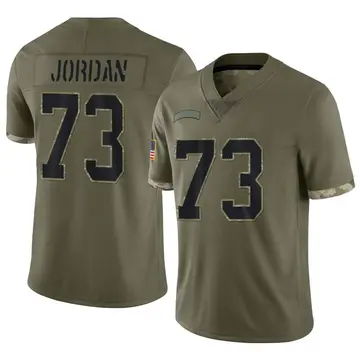 Nike Michael Jordan Men's Limited Carolina Panthers Olive 2022 Salute To Service Jersey