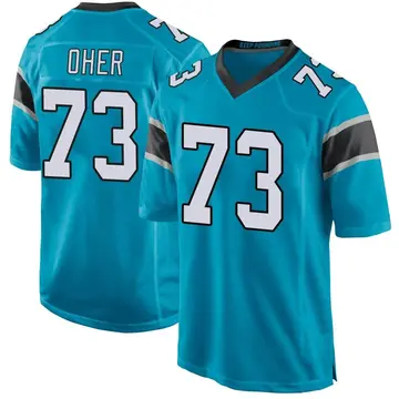 Nike Michael Oher Men's Game Carolina Panthers Blue Alternate Jersey