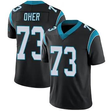 Nike Michael Oher Men's Limited Carolina Panthers Black Team Color Vapor Untouchable Jersey