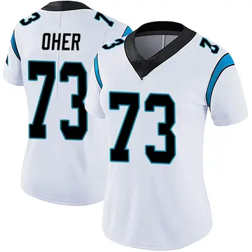 Nike Michael Oher Women's Limited Carolina Panthers White Vapor Untouchable Jersey
