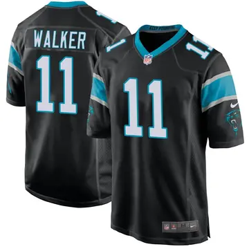 Nike PJ Walker Men's Game Carolina Panthers Black Team Color Jersey