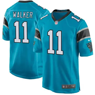 Nike PJ Walker Men's Game Carolina Panthers Blue Alternate Jersey
