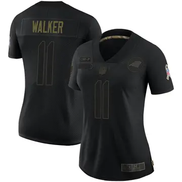 Nike PJ Walker Women's Limited Carolina Panthers Black 2020 Salute To Service Jersey