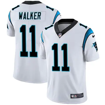 Nike PJ Walker Youth Limited Carolina Panthers White Vapor Untouchable Jersey