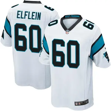 Nike Pat Elflein Men's Game Carolina Panthers White Jersey