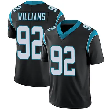 Nike Raequan Williams Men's Limited Carolina Panthers Black Team Color Vapor Untouchable Jersey
