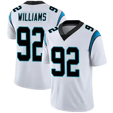 Nike Raequan Williams Men's Limited Carolina Panthers White Vapor Untouchable Jersey
