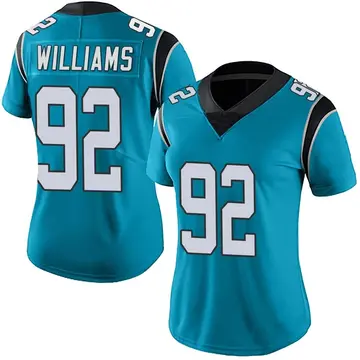 Nike Raequan Williams Women's Limited Carolina Panthers Blue Alternate Vapor Untouchable Jersey