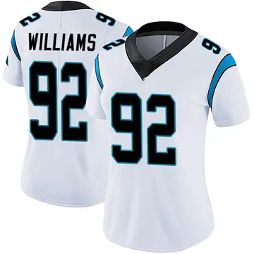 Nike Raequan Williams Women's Limited Carolina Panthers White Vapor Untouchable Jersey