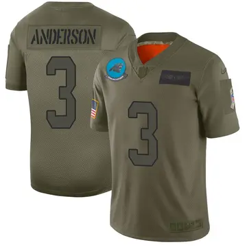 Nike Robbie Anderson Men's Limited Carolina Panthers Camo 2019 Salute to Service Jersey