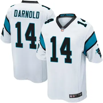 Nike Sam Darnold Men's Game Carolina Panthers White Jersey