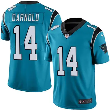 Nike Sam Darnold Men's Limited Carolina Panthers Blue Alternate Vapor Untouchable Jersey