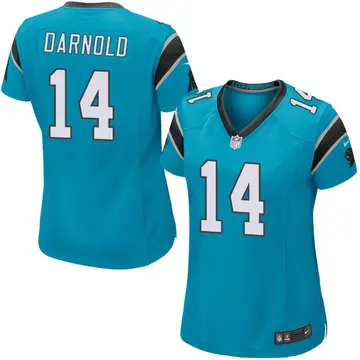 Nike Sam Darnold Women's Game Carolina Panthers Blue Alternate Jersey