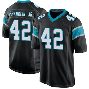 Nike Sam Franklin Jr. Men's Game Carolina Panthers Black Team Color Jersey