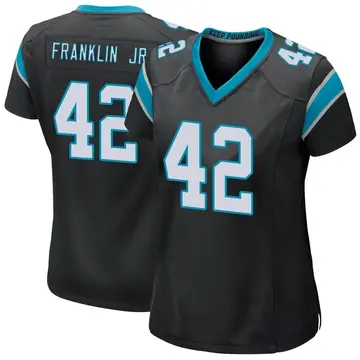 Nike Sam Franklin Jr. Women's Game Carolina Panthers Black Team Color Jersey