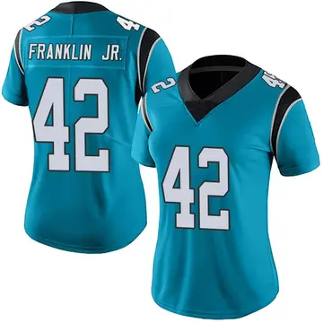 Nike Sam Franklin Jr. Women's Limited Carolina Panthers Blue Alternate Vapor Untouchable Jersey
