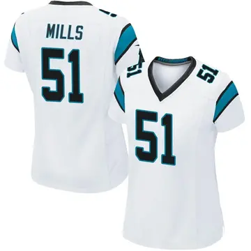 Nike Sam Mills Women's Game Carolina Panthers White Jersey