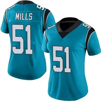 Nike Sam Mills Women's Limited Carolina Panthers Blue Alternate Vapor Untouchable Jersey