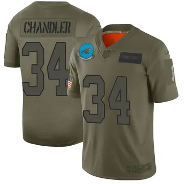 Nike Sean Chandler Men's Limited Carolina Panthers Camo 2019 Salute to Service Jersey