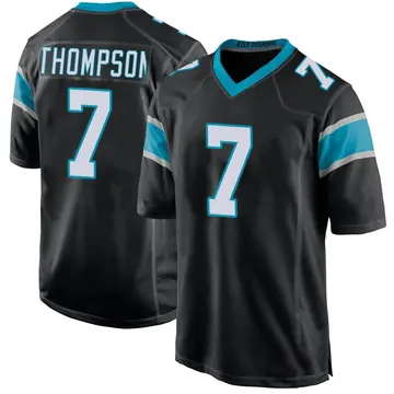 Nike Shaq Thompson Men's Game Carolina Panthers Black Team Color Jersey