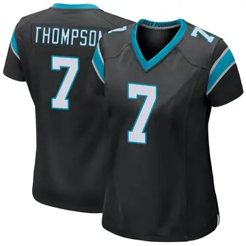 Nike Shaq Thompson Women's Game Carolina Panthers Black Team Color Jersey